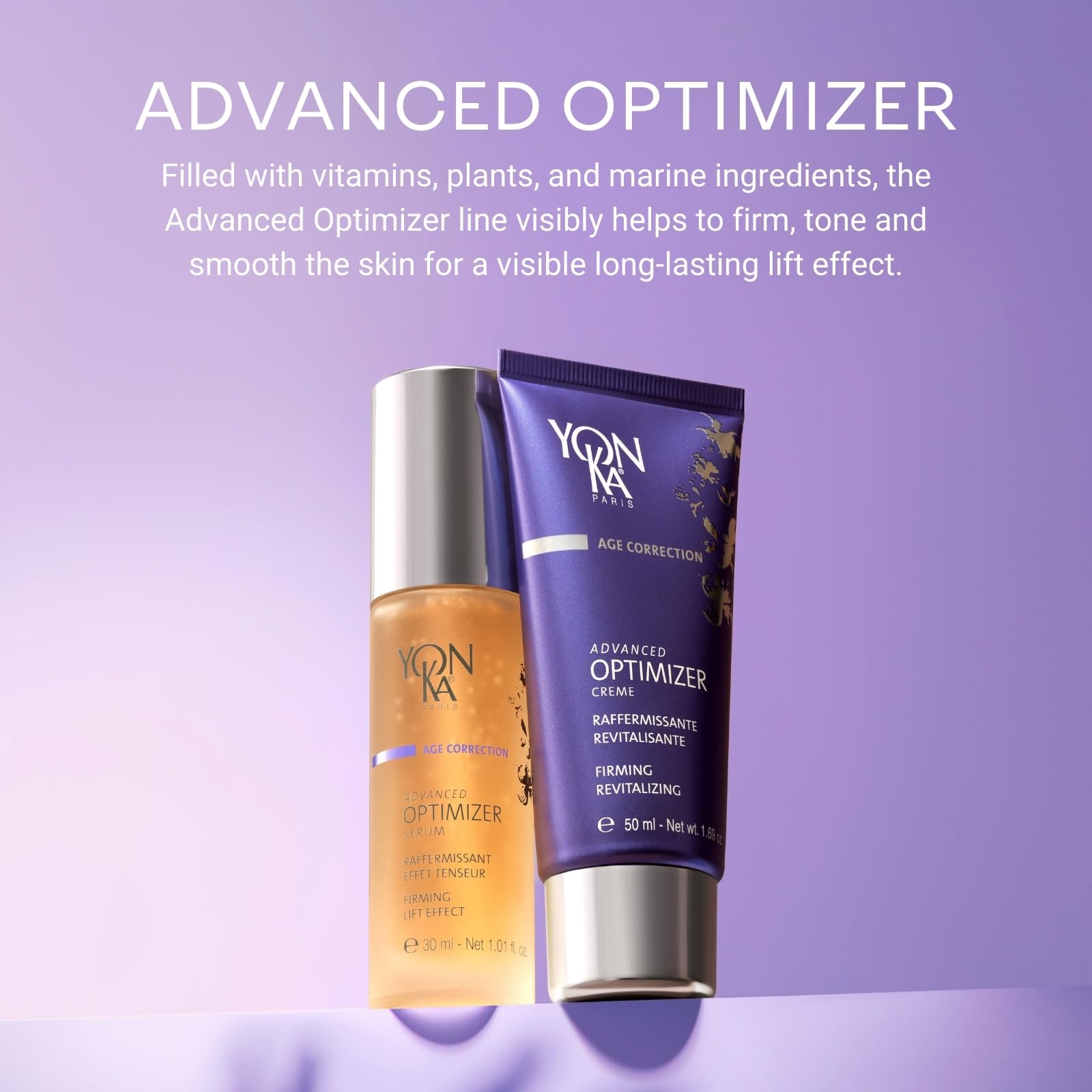Yon-Ka Advanced Optimizer Cream 50ml - Anti-Aging Face Moisturizer with Hyaluronic Acid to Firm, Tighten & Lift Skin | Clinically Proven, Paraben-Free | Perfect for Night Routine & Mature Skin Care