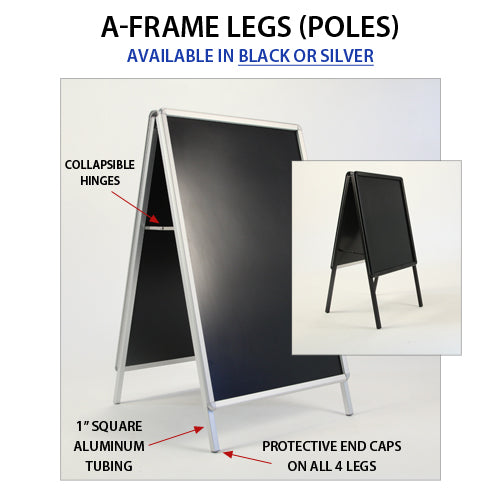 48x48 A-Frame Sign Holder with 1 1/4