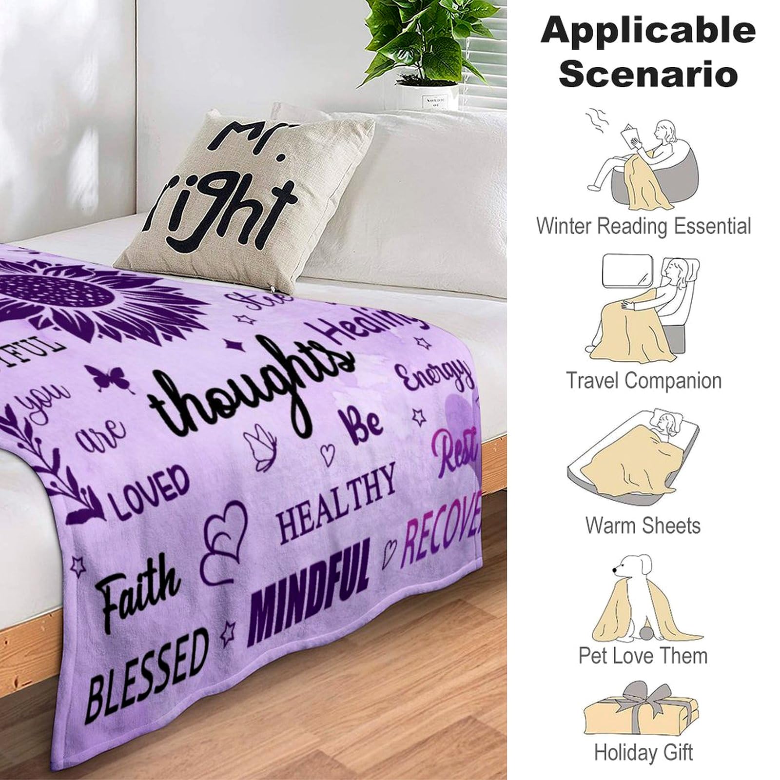 You Are Awesome Inspirational Throw Blanket - 50
