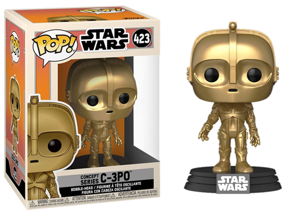 C-3PO (Concept Series) 423 - Premium Star Wars Collectible Figure for Display & Gifts - Perfect for Movie Fans, Sci-Fi Enthusiasts & Home Decor
