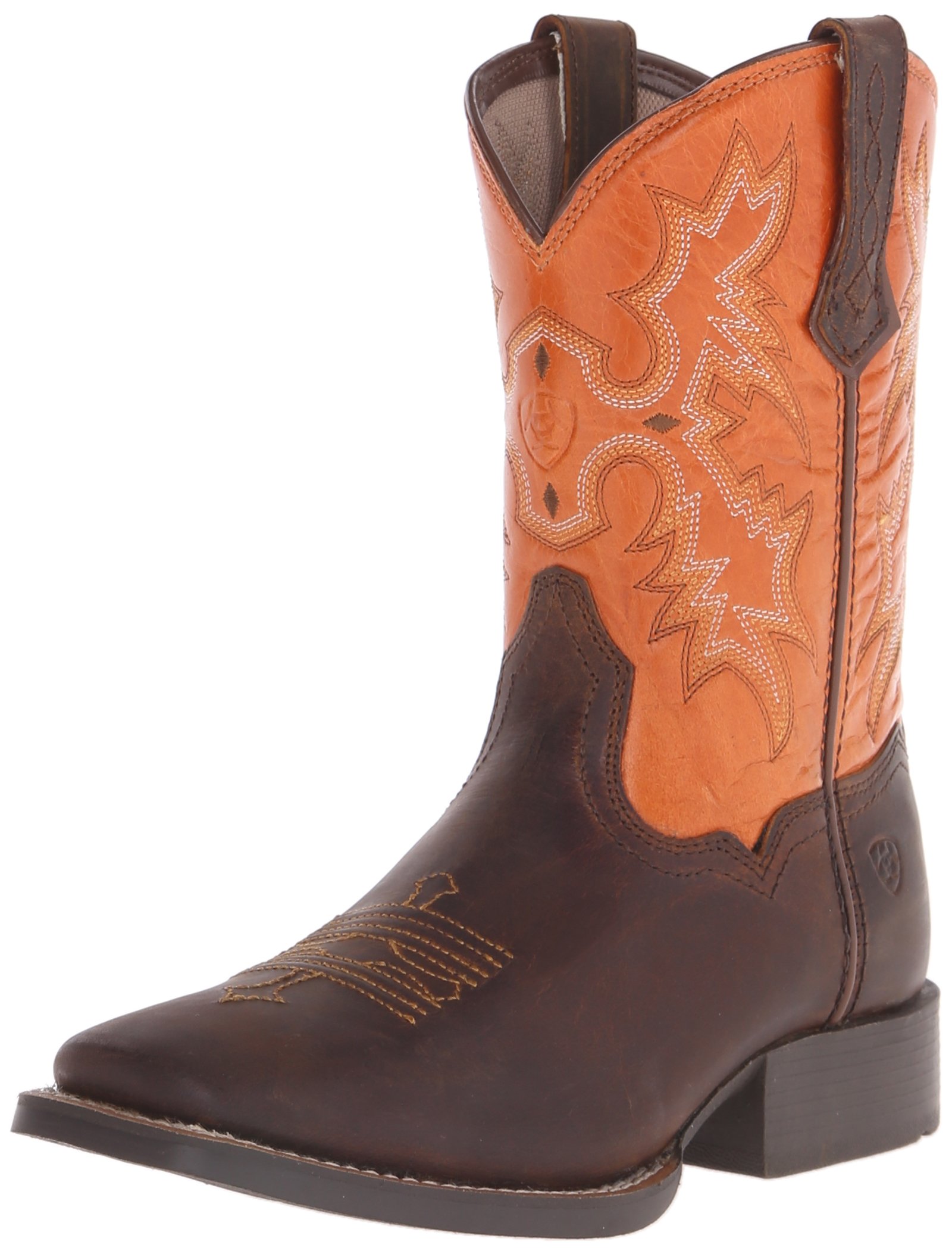 Kids' Tombstone Western Cowboy Boots - Vintage Style Leather Booties for Boys & Girls | Perfect for Halloween Costumes, Cowboy Parties & Western Themed Events