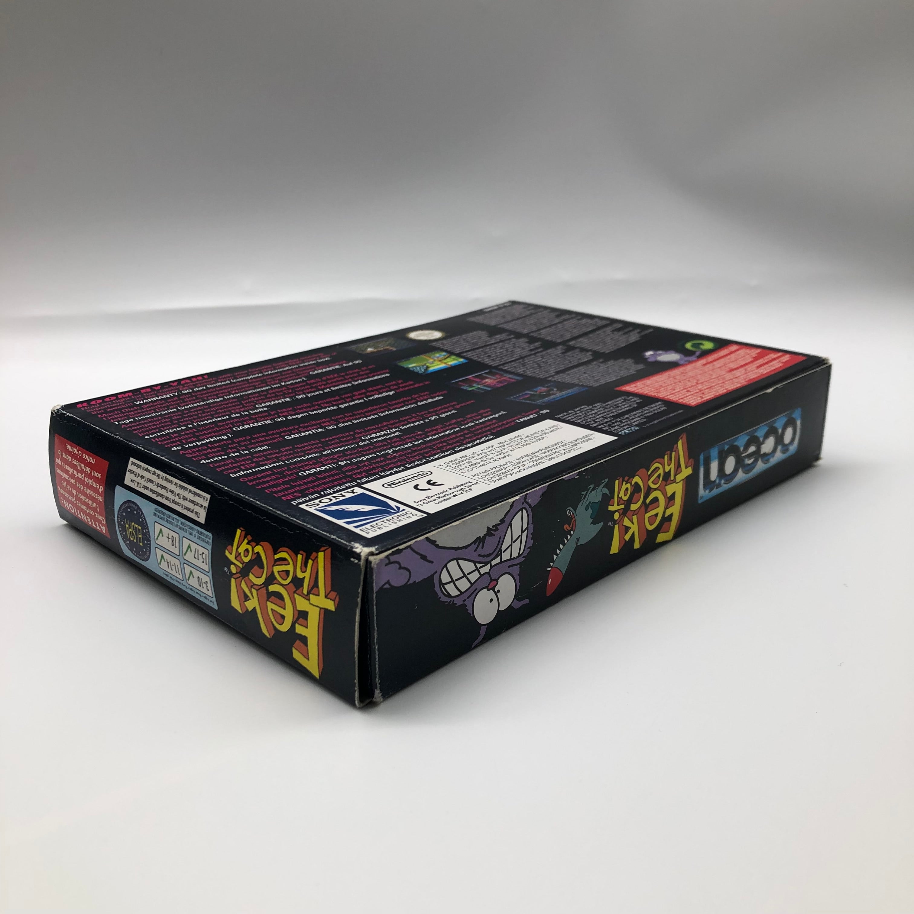 Eek! The Cat Super Nintendo SNES Game - Complete Boxed PAL Version | Retro Gaming Collectible for SNES Enthusiasts & 90s Nostalgia Fans