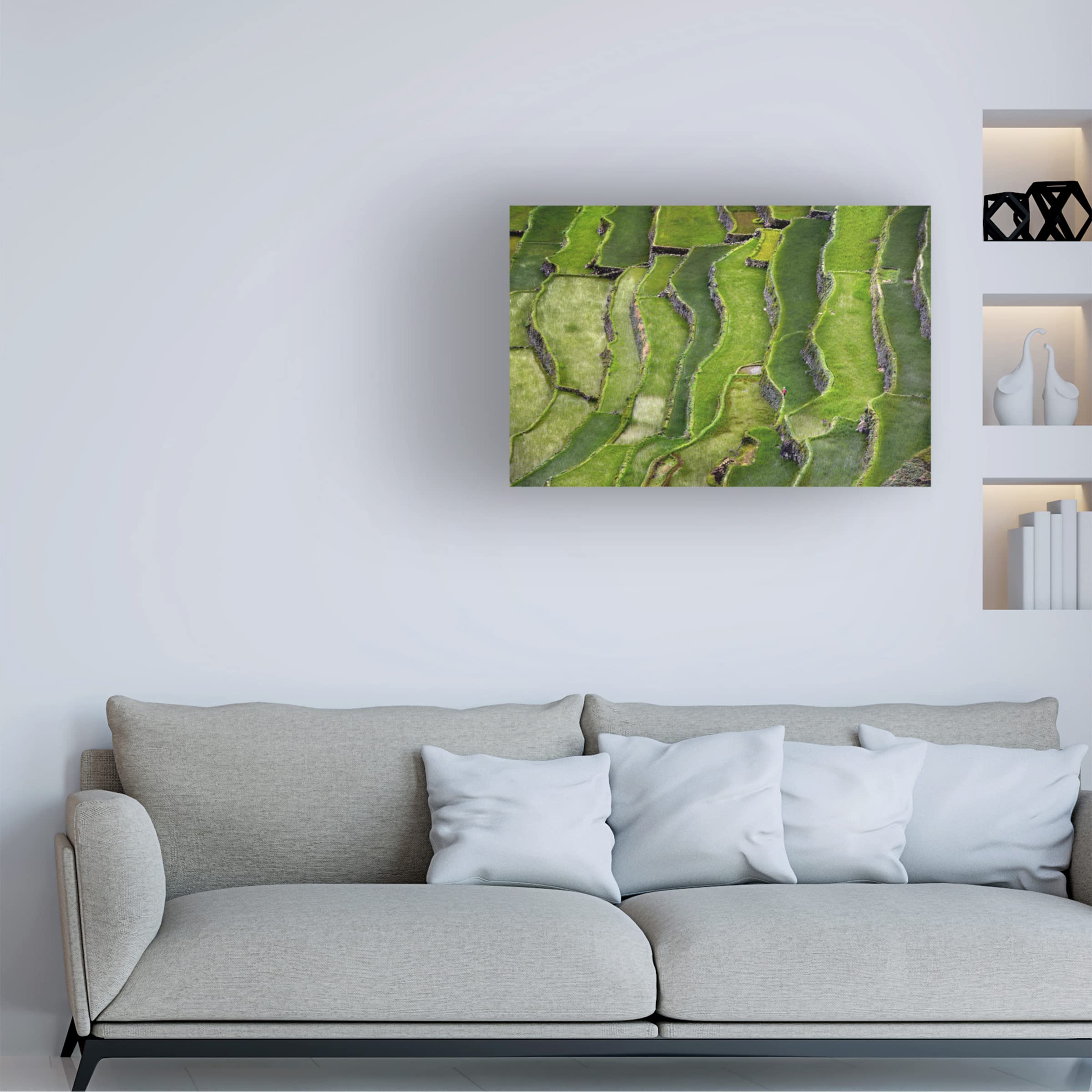 Trademark Fine Art 'Terrace Walking' Canvas Wall Art Print by Izidor Gasperlin - Modern Home Decor for Living Room, Bedroom & Office