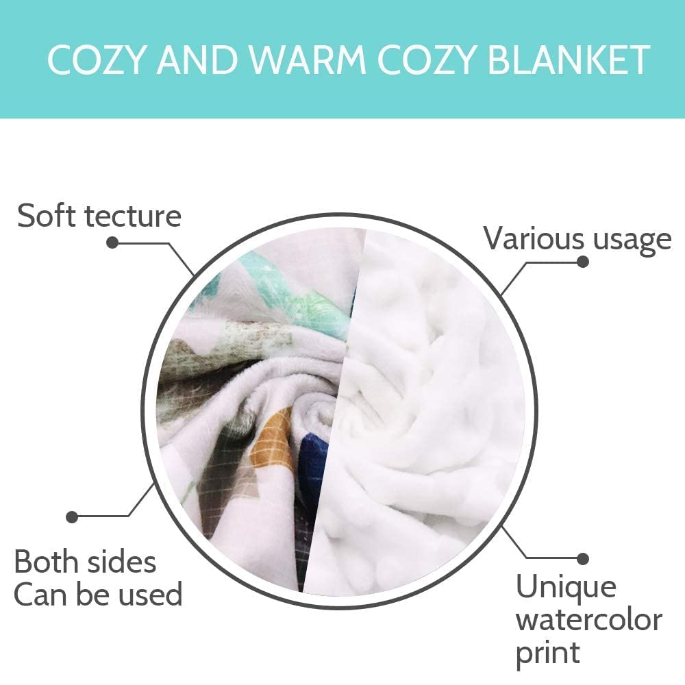 Adventure Mountain Car Seat Cover & Minky Toddler Blanket for Boys & Girls - Soft Woodland Fabric Baby Canopy for Cars, Strollers & Travel - Perfect for Road Trips, Naptime & Outdoor Adventures