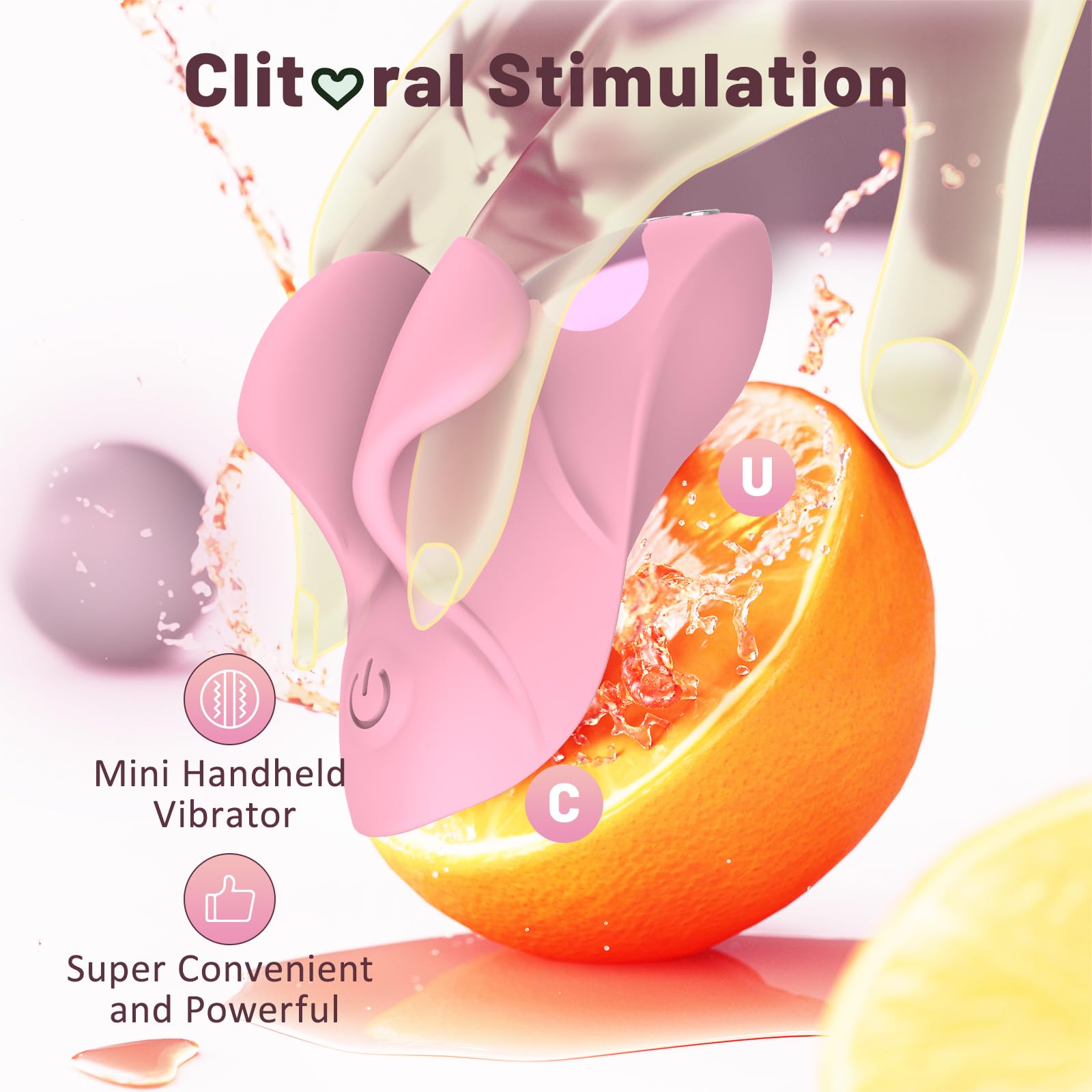 Mini Vibrator for Women - 9 Vibration Modes Silicone Clitoral Stimulator, Rechargeable Finger Vibrator for Couples - Perfect for Clitoris & Nipple Stimulation - Enhance Intimacy & Pleasure in Bedroom Play