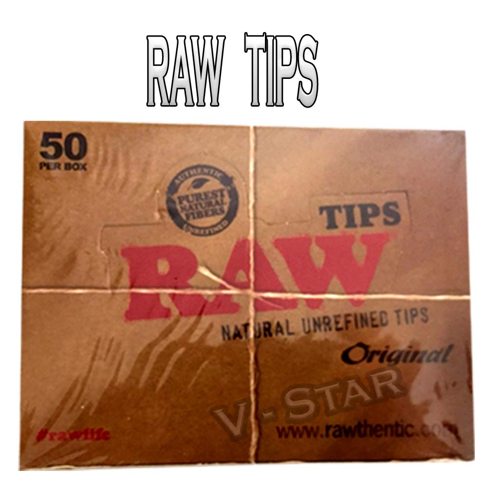 100% Raw Original Tips - 50 Pack Roach Booklets (50 Per Box) - Perfect for Rolling Papers, Herbs, and DIY Crafting Projects