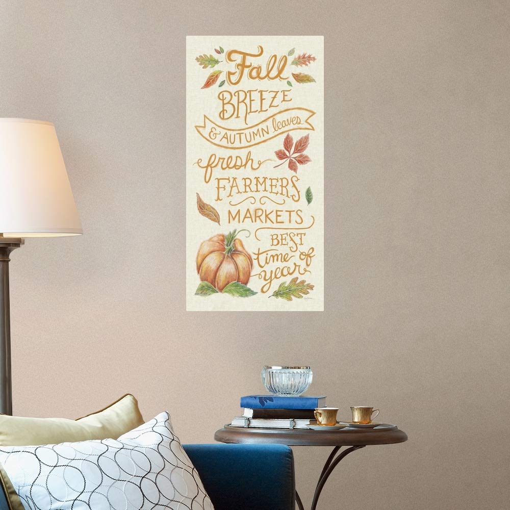 Harvest Chalk X Linen Wall Decal - Farmhouse Artwork for Home Decor | Perfect for Living Room, Bedroom & Nursery Wall Stickers