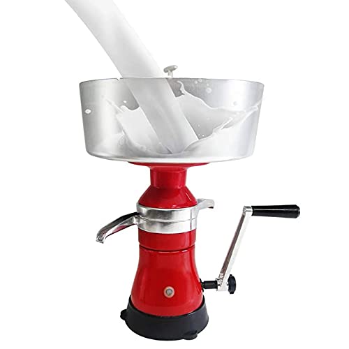 12L Manual Cream Centrifuge Separator - Adjustable Speed Fresh Milk Skimmer for Camel, Goat & Cow Milk | Perfect for Homemade Cheese, Yogurt & Dairy Processing