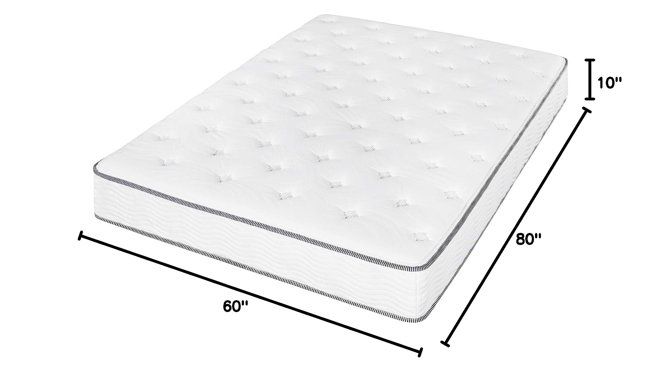 Olee Sleep 10 Inch Hybrid Mattress - Gel Infused Memory Foam & Pocket Springs for Pressure Relief - Queen Size Bed for Side, Back & Stomach Sleepers - Perfect for Guest Rooms & Master Bedrooms