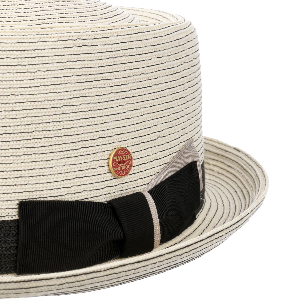 Stylish Gareth Classic Pork Pie Straw Hat by Mayser - Perfect for Summer Outfits, Beach Vacations & Outdoor Events