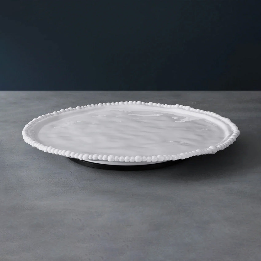 Beatriz Ball Vida Alegria White Lazy Susan Turntable - Perfect for Dining Tables, Kitchen Countertops, and Entertaining Guests