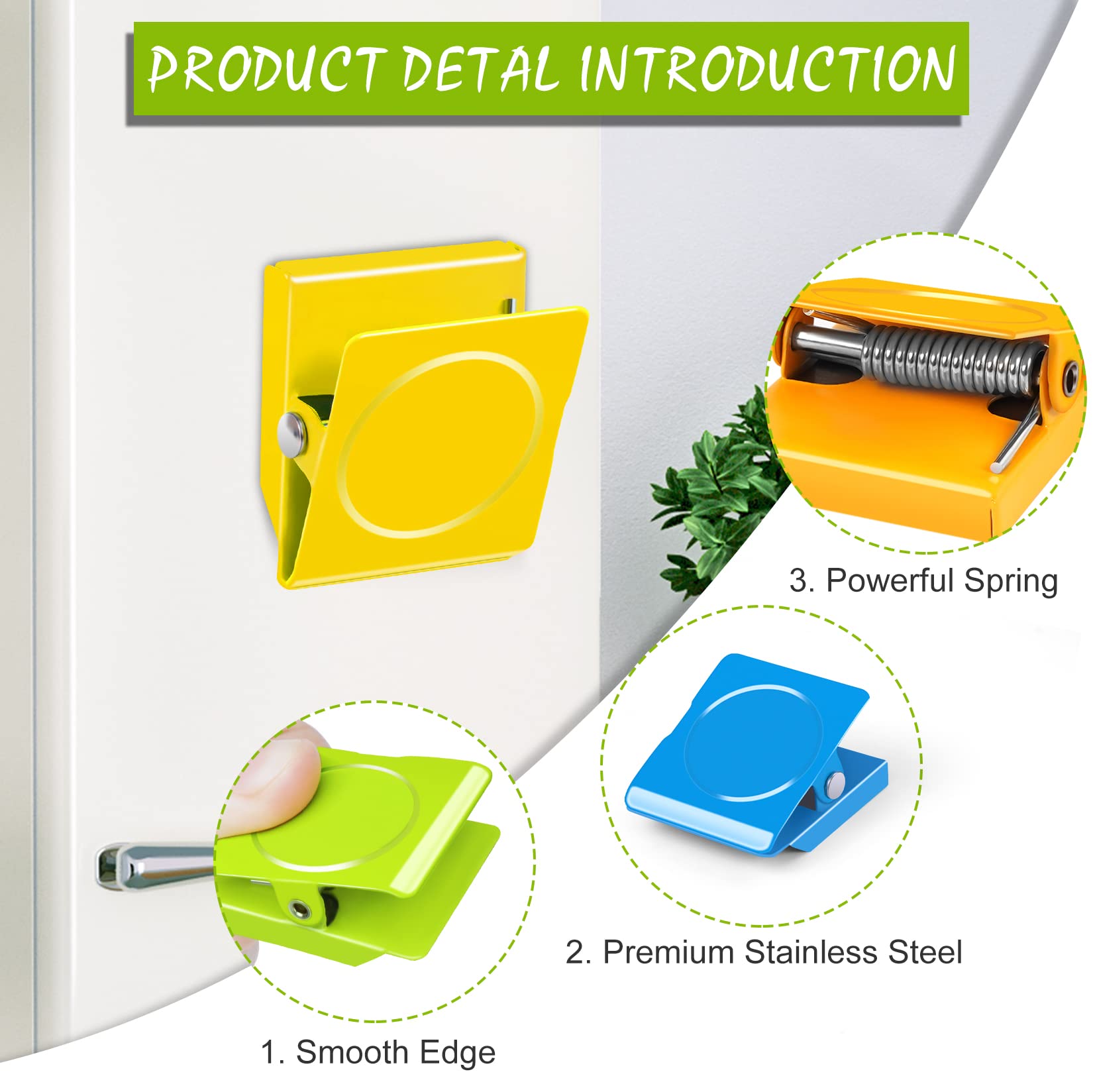 12 Pack Magnetic Clips - Strong Refrigerator & Whiteboard Magnets for Hanging Photos, Memos & Notes | Perfect for Home, Office & School Organization