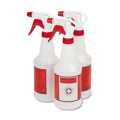 24Oz Plastic Spray Bottles (3-Pack) - Durable & Leak-Proof for Cleaning, Gardening, Hair Care & DIY Projects