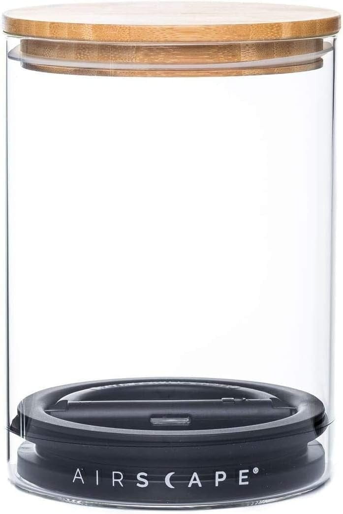 Airscape Glass - Airtight Glass Food Storage Containers for Kitchen, Pantry & Meal Prep - Perfect for Storing Dry Goods, Coffee, Tea & Spices