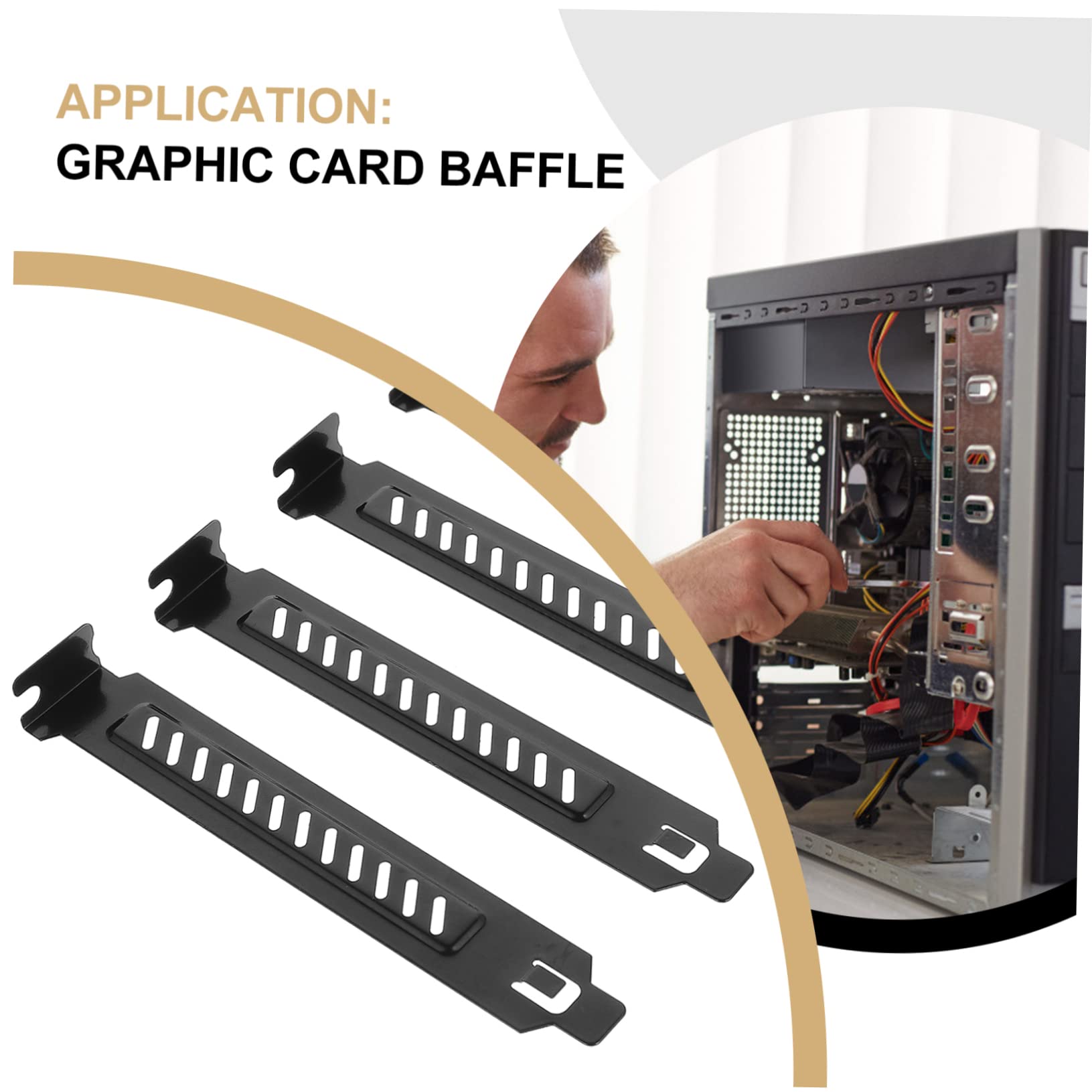 Hemobllo 20-Pack PCI Slot Covers - Ventilated Expansion Blank Plates for Computer Cases | Dust Protection & Airflow Optimization for PC Builds, Servers & Gaming Rigs