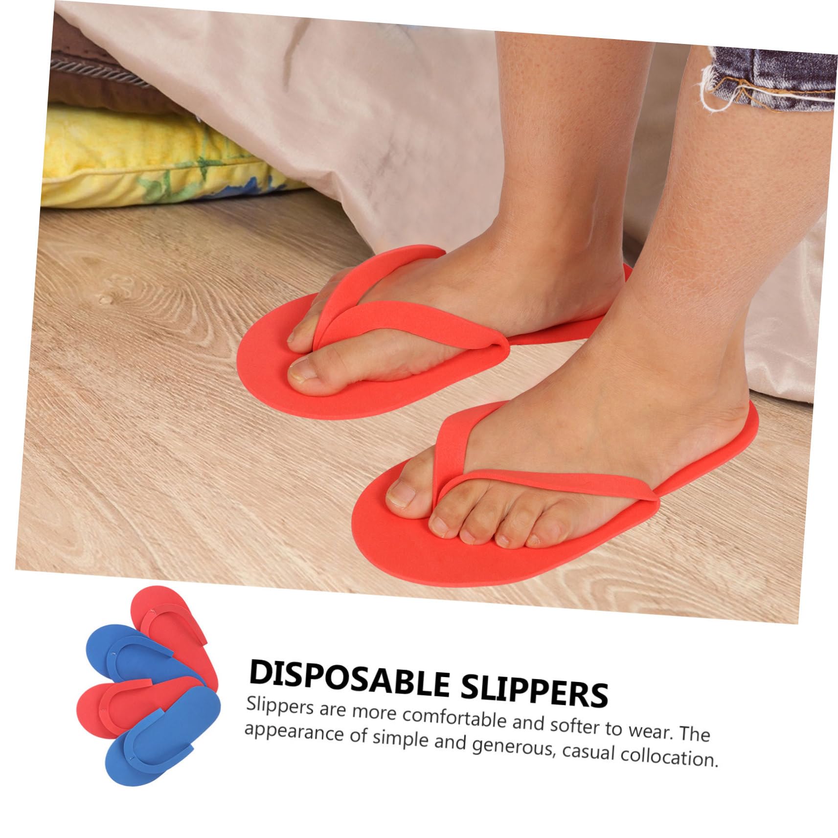 **ABOOFAN 24 Pairs Disposable Slippers - Soft & Comfortable Hotel Slippers for Guests, Spa, Salon, and Indoor Use - One-Time Use Slippers for Hygiene & Convenience**    *(Use Cases: Perfect for hotels, spas, salons, gyms, travel, and home guests - lightweight, hygienic, and easy to use!)*
