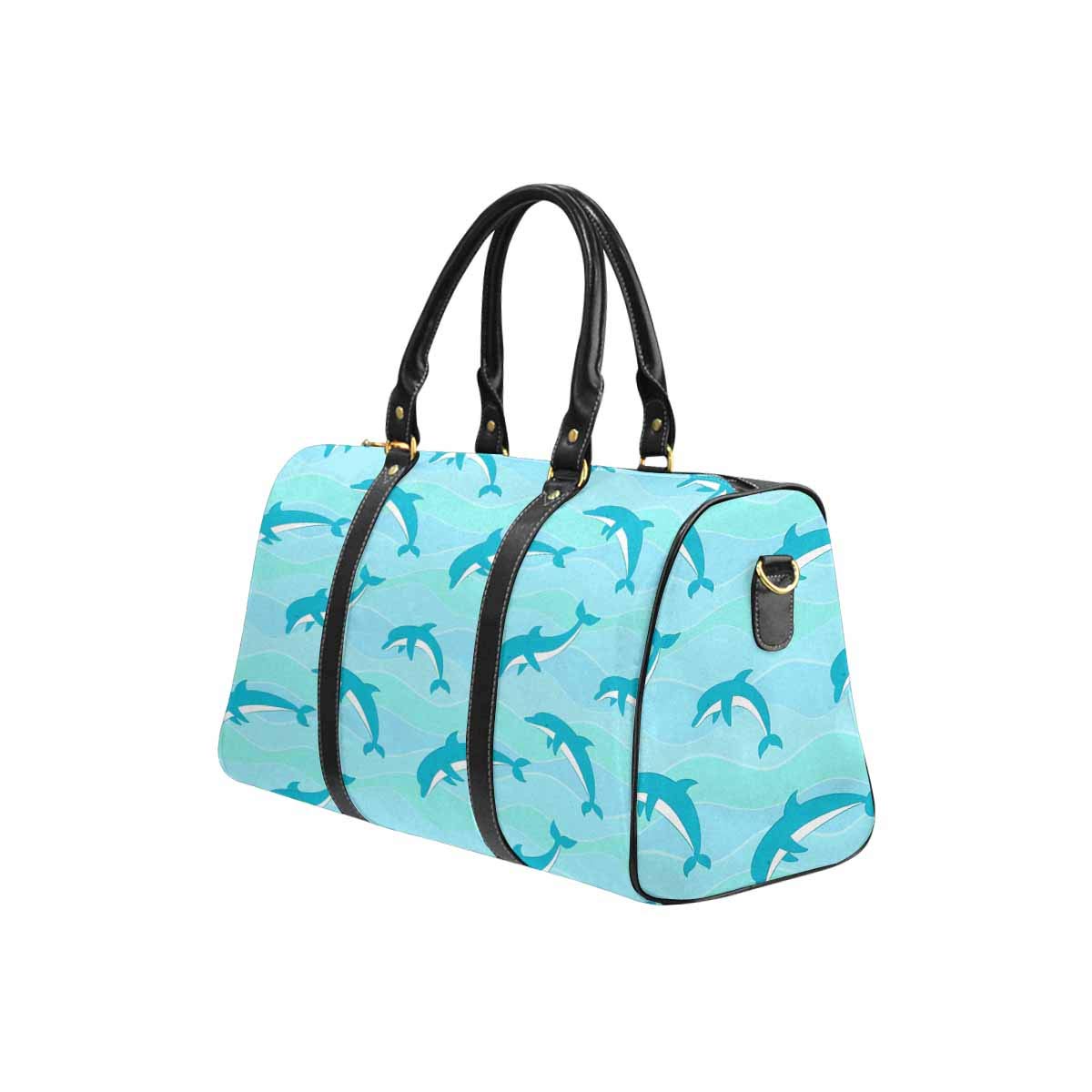 InterestPrint Lightweight Travel Duffel Bag - Large Weekender Overnight Bag with Dolphin Design | Perfect for Gym, Beach Trips & Weekend Getaways