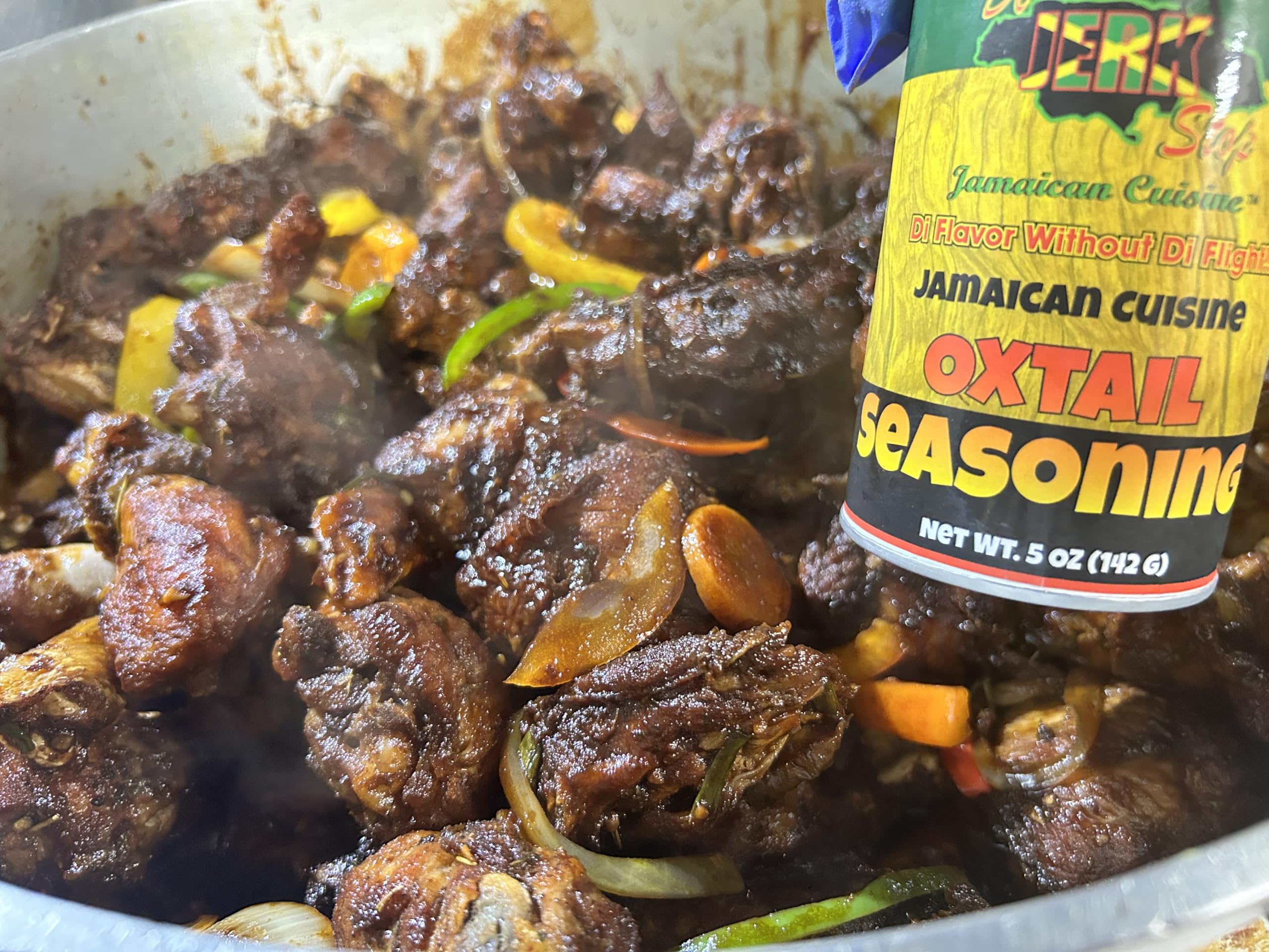Authentic Jamaican OXTAILS SEASONING & Gravy Maker - 5oz All-Natural Spice Blend for Perfect Caramelized Meat & Rich Gravy - Ideal for Jerk Chicken, Oxtail Stew & Caribbean Dishes