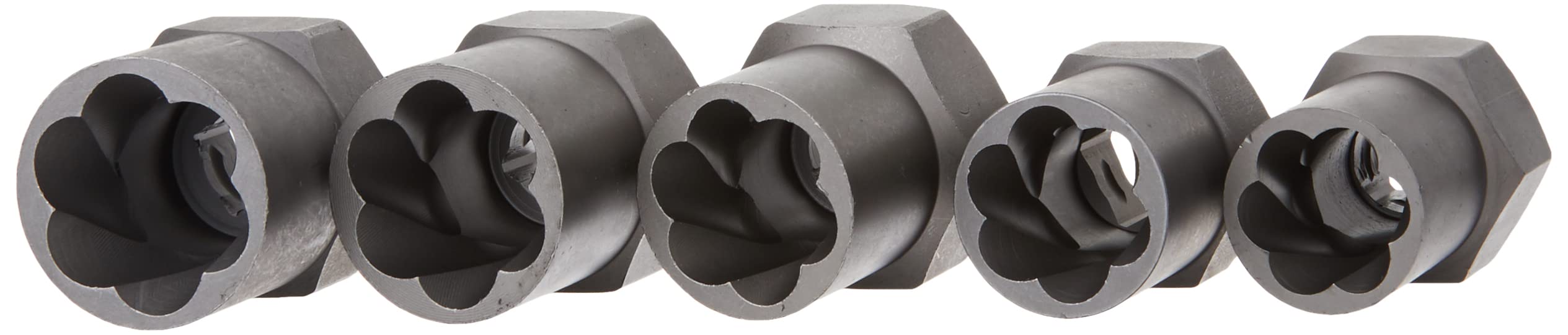 IRWIN HANSON 5-Piece Lugnut Extractor Set (54125) - Remove Stubborn Lug Nuts Easily for Car Repair & Tire Changes