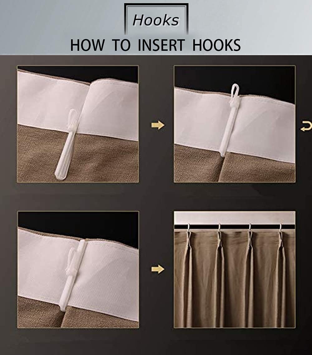2 Panels White Sheer Voile Pinch Pleated Curtains - 42