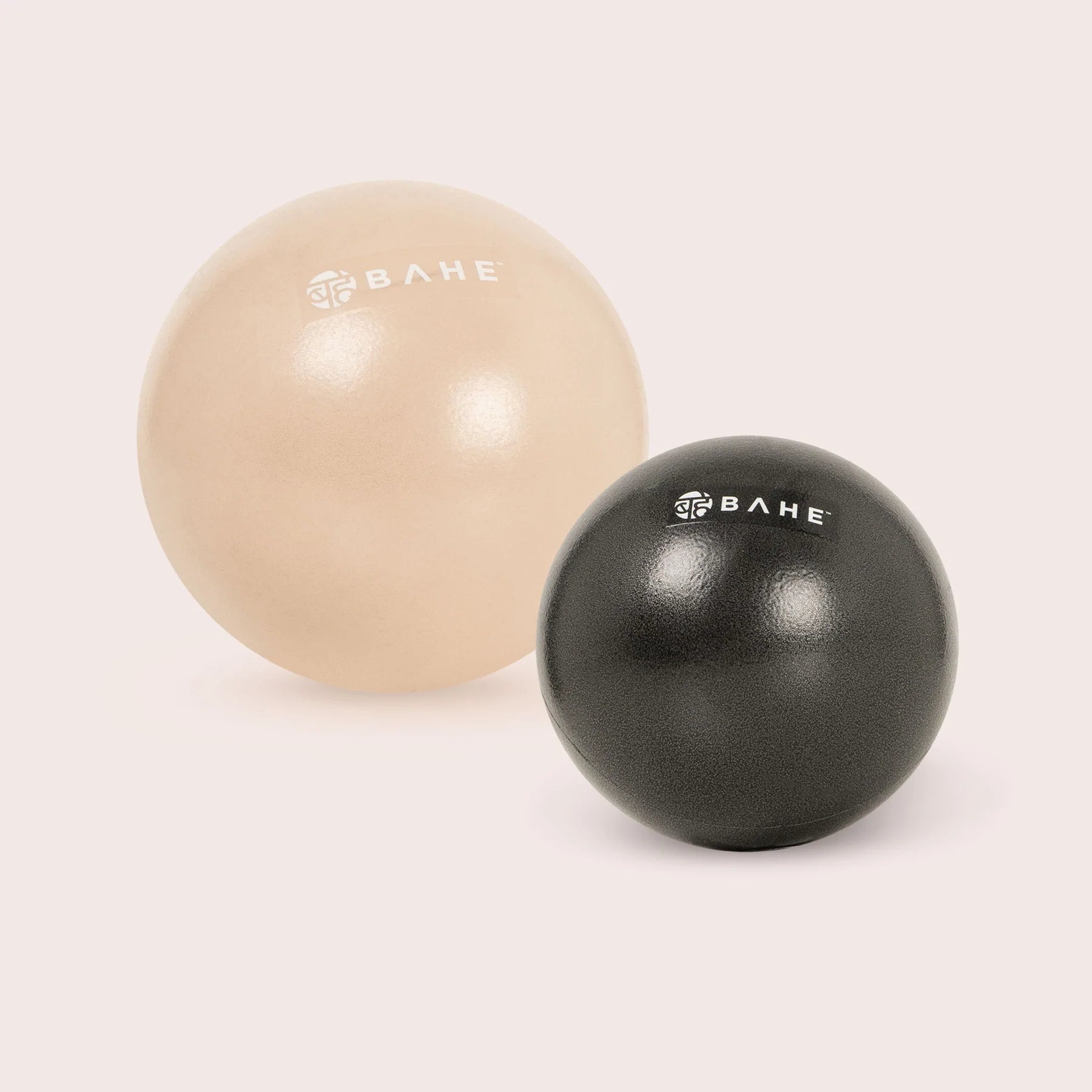 BAHE Flowball Duet 15cm & 22cm Set - Dusty Beige & Anthracite Stress Relief Balls for Office, Home Meditation, and Anxiety Relief - Perfect for Adults and Kids