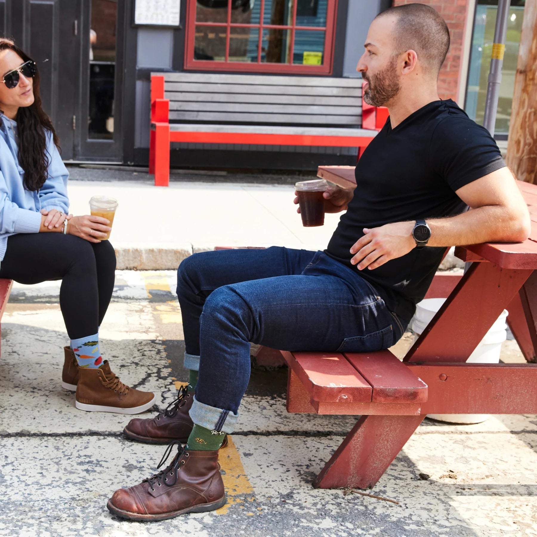 Darn Tough Dairy Air Crew Lightweight Lifestyle Socks for Men - Comfortable & Durable Hiking, Running & Everyday Wear Socks