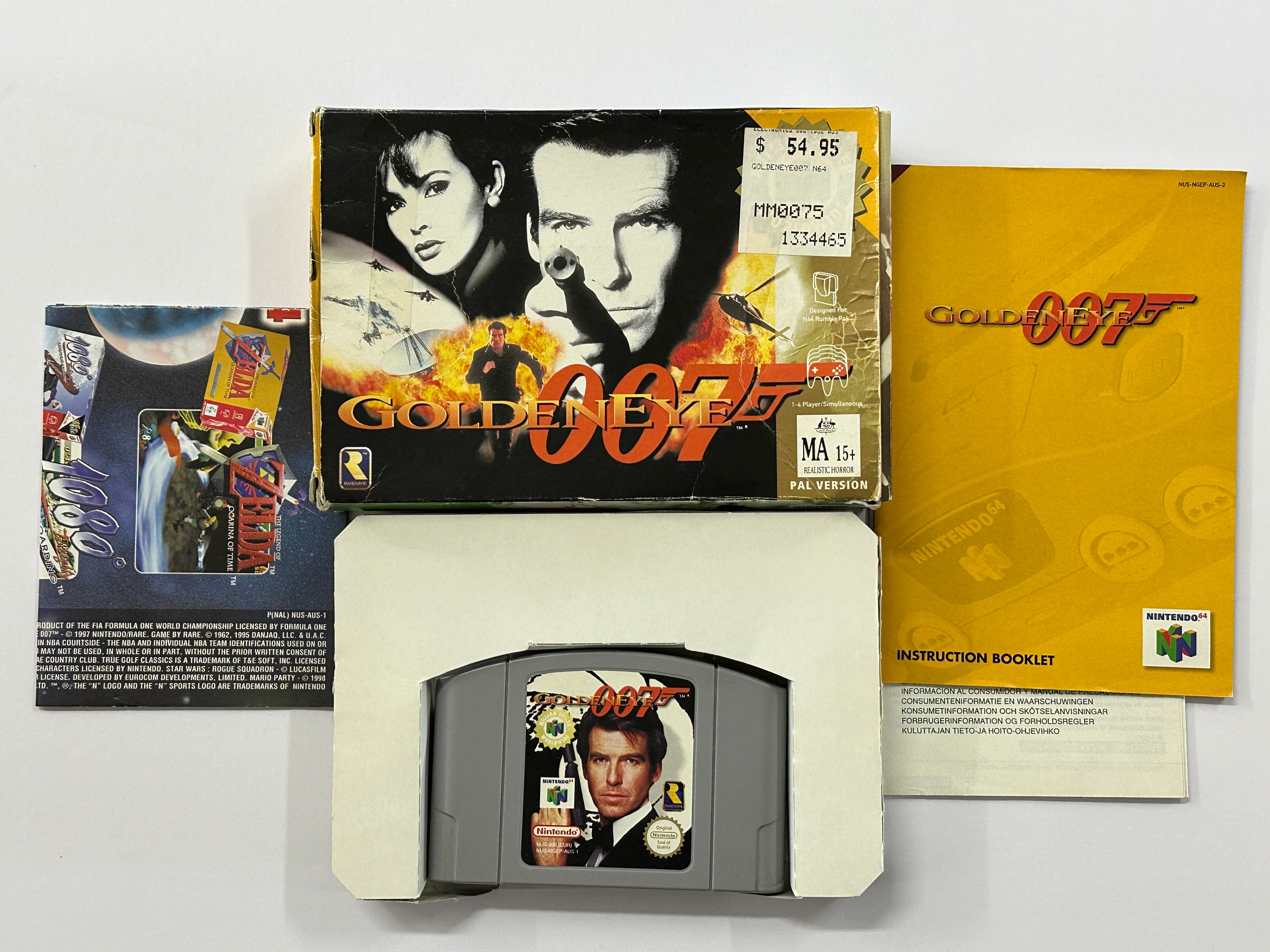 Goldeneye 007 Nintendo 64 Complete In Box - Retro Video Game for N64 Console | Perfect for Collectors & 90s Gaming Nostalgia