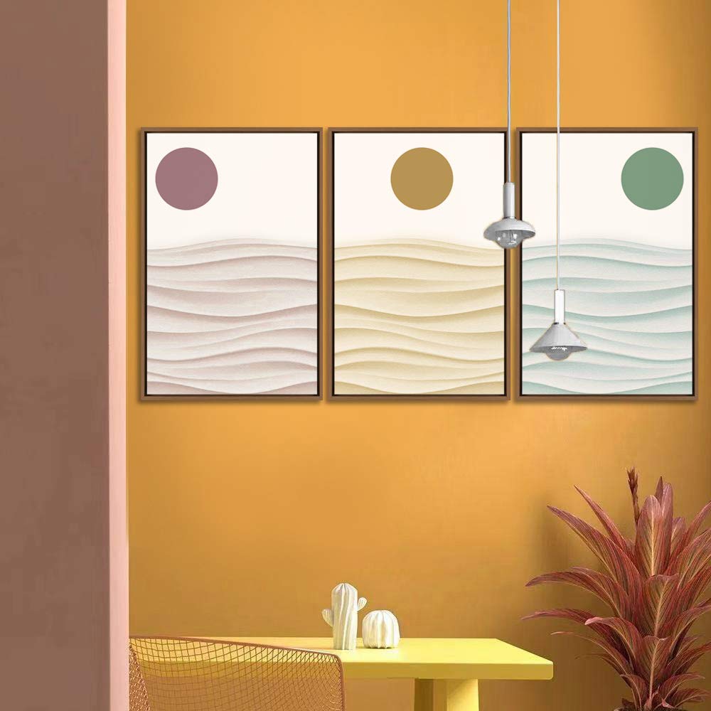 Wall26 3-Panel Framed Canvas Wall Art Set - Modern Cityscape Building Theme Print (16