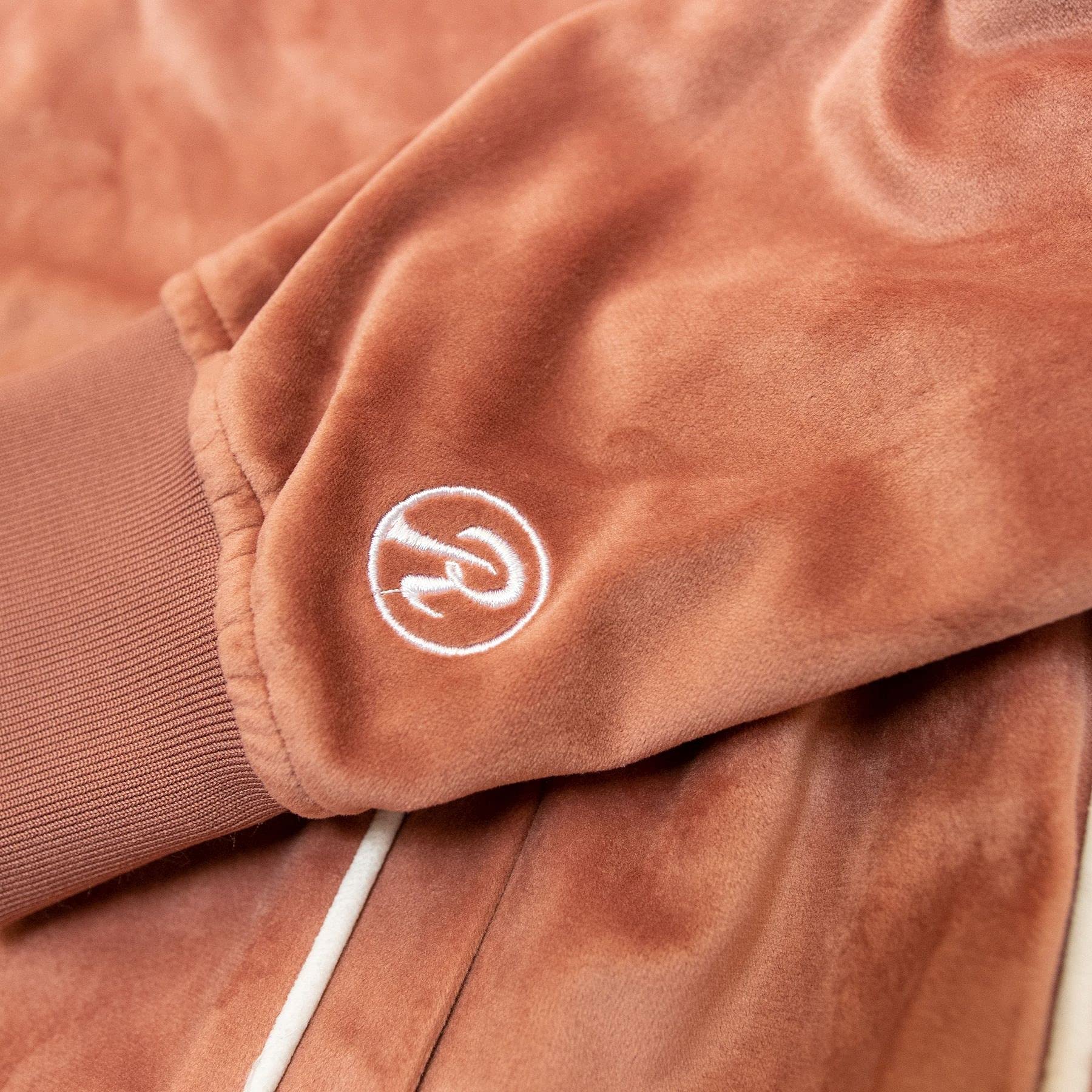 RUNTZ AROUND THE WORLD Velour Jacket - Rose Pink Women's Fashion Hoodie | Cozy Loungewear & Streetwear for Casual Outings, Music Festivals, and Night Out Looks