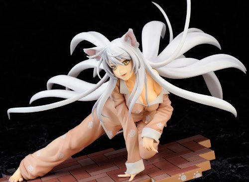 Bakemonogatari Black Hanekawa 1/7 Scale PVC Anime Figure - Collectible Japanese Anime Character Model for Display & Home Decor