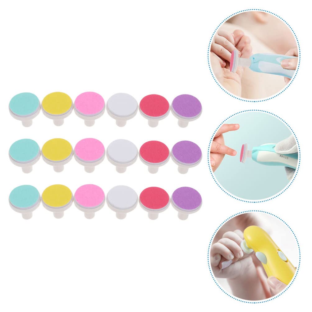 18-Piece Electric Nail File Replacement Pads Set - Nail Grinding Heads & Buffing Pads for Manicure, Pedicure & Nail Care - Compatible with Most Electric Nail Trimmers - Perfect for Home Salon, DIY Nail Art & Professional Use