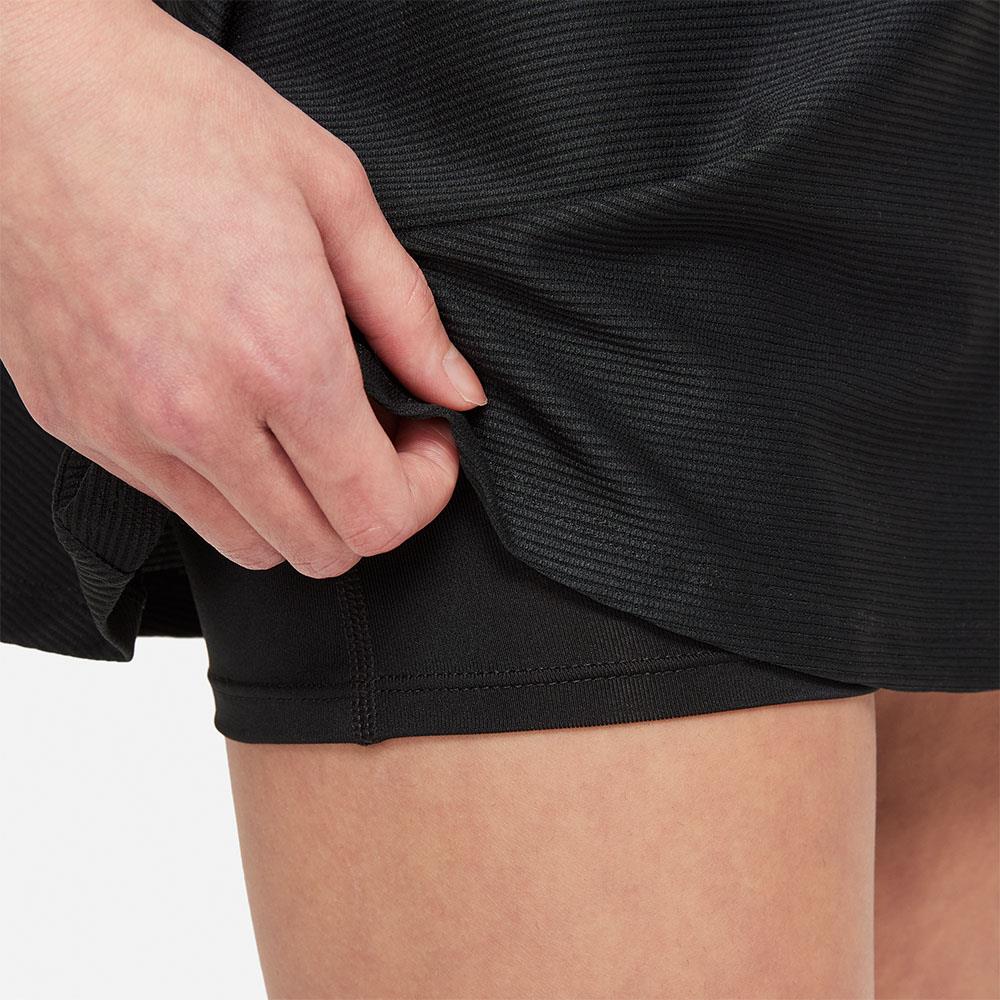 Nike Girls Victory Flouncy Skirt - Black | Breathable Tennis Skirt for Girls | Perfect for Sports, School & Casual Wear