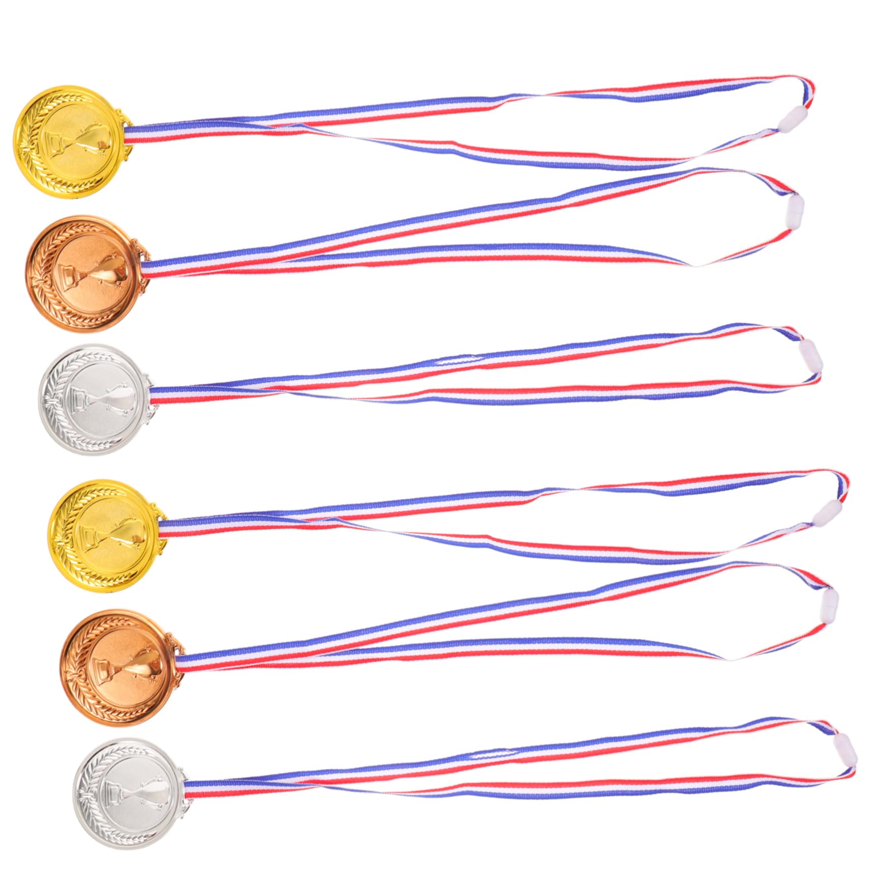 Toddmomy 24-Piece Kids Sports Medal Set - Reusable Plastic Gold Medals for Children's Games, Competitions & Award Ceremonies | Perfect for Track Meets, School Events & Birthday Parties