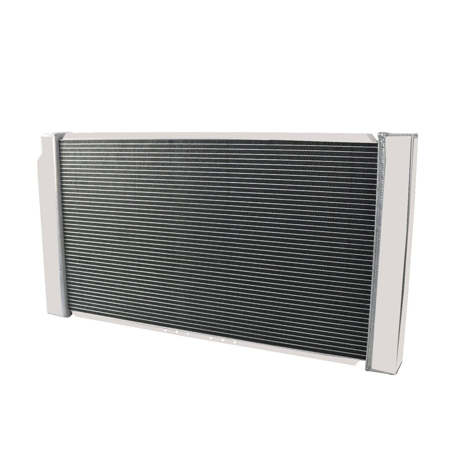 All Aluminum 4 Row Core Radiator for 1994-1996 Chevy Caprice, Impala & Buick Roadmaster 5.7L - Includes Shroud Fan & Relay - Perfect for Engine Cooling & Performance Upgrades