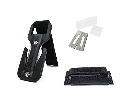 Premium Trilobite Safety Cutter with Flexi Pouch & 2 Extra Blades - Glow in The Dark Utility Knife for Box Opening, Packaging, Crafts & DIY Projects