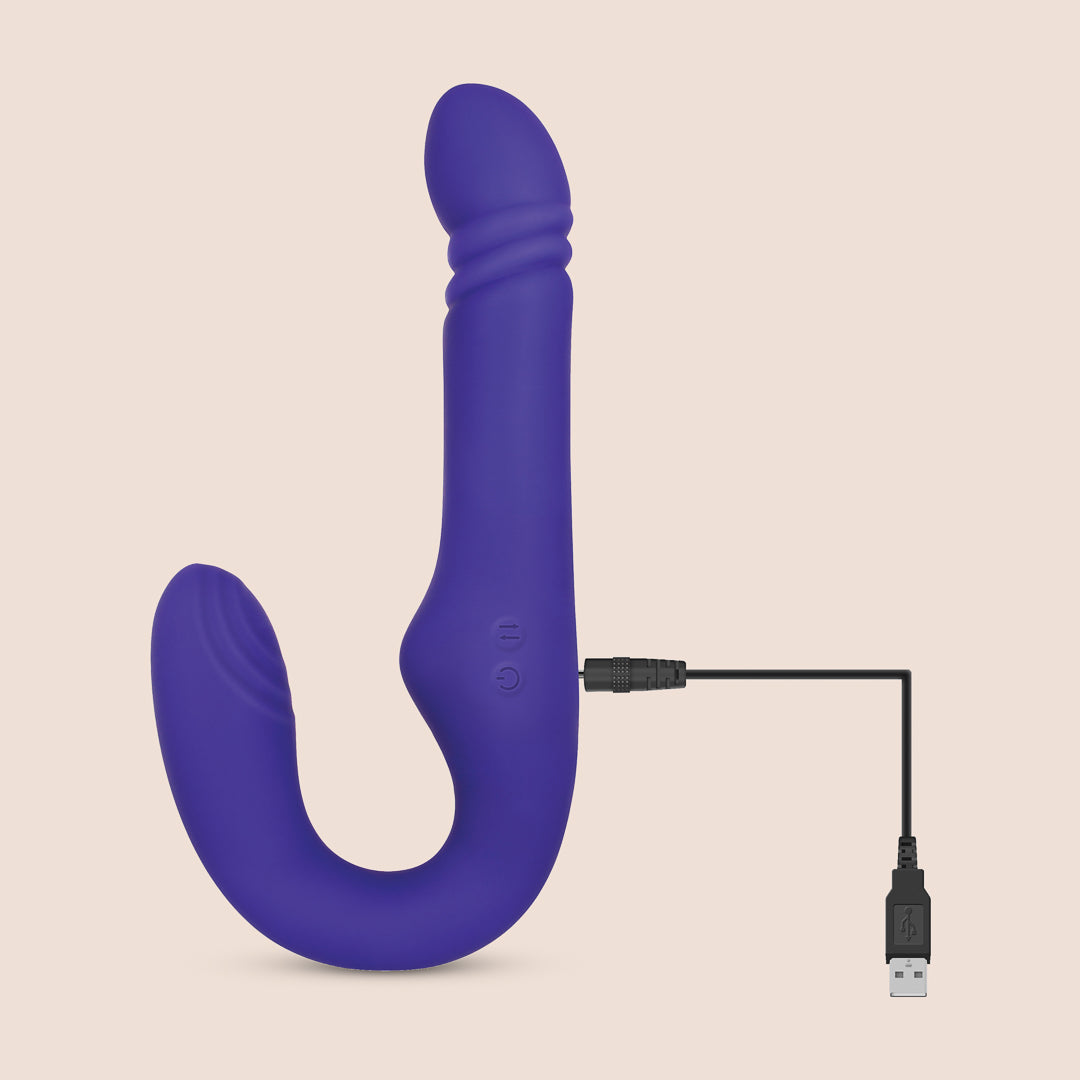 Eve's Ultimate Strapless Strap-On Dildo for Women - Powerful Thrusting Adult Toy for Couples Play & Lesbian Sex | Waterproof & Hands-Free Pleasure for Bedroom Fun & Role Play