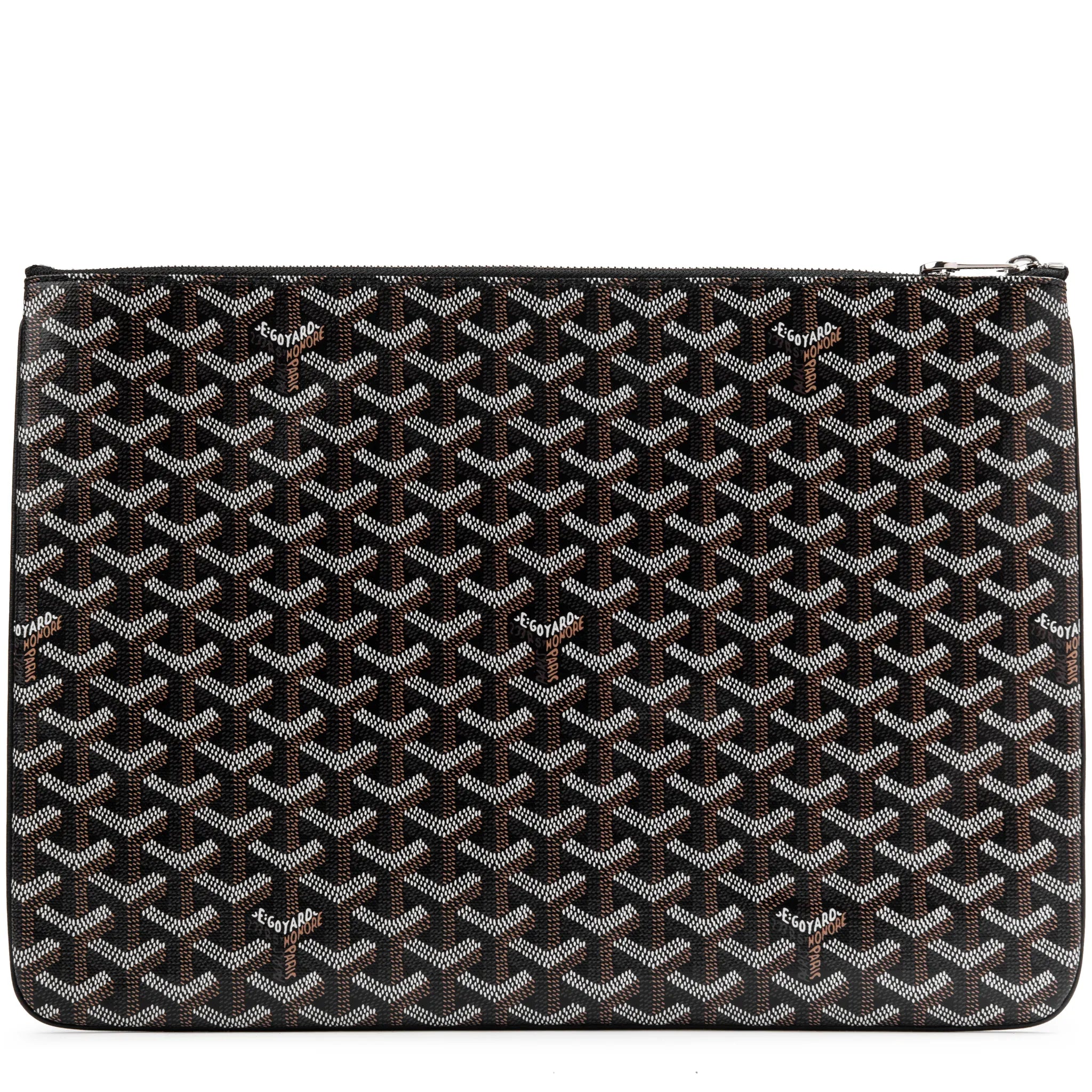 Goyard Senat Pouch MGM Black Crossbody Bag - Luxury Leather Clutch for Women | Perfect for Travel, Evening Events & Everyday Use