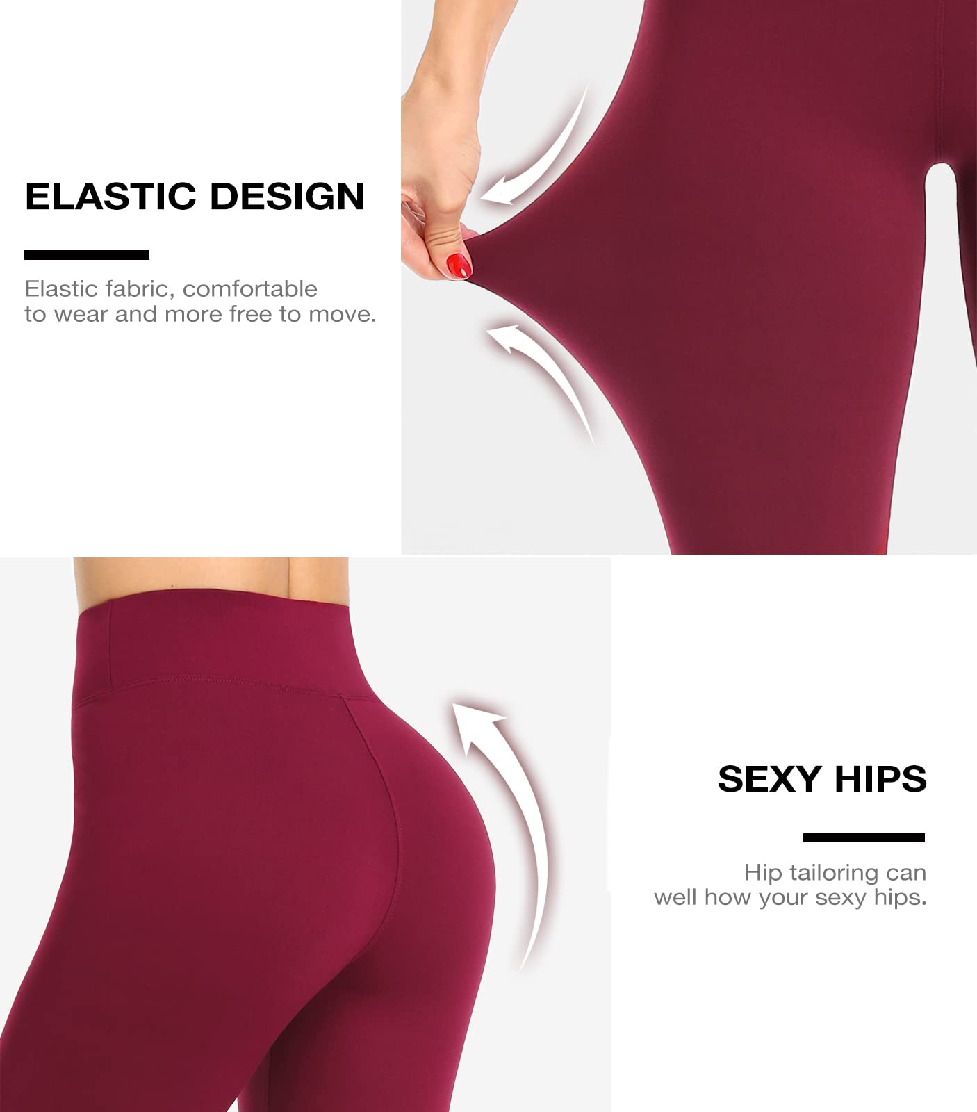 ZENEX High Waisted Yoga Pants for Women - Ultra Soft Workout Leggings, Tummy Control Running Tights - Perfect for Yoga, Gym, Running & Everyday Wear