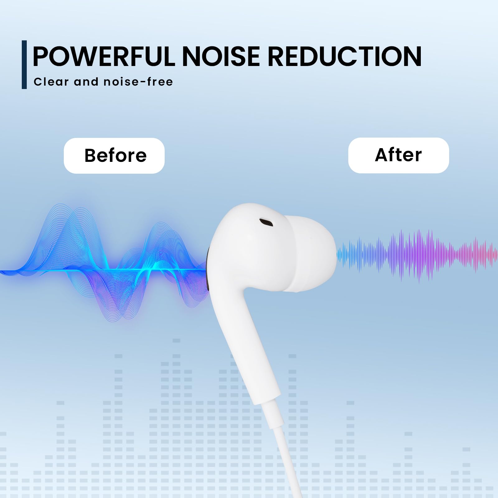 Premium Wired Headphones for iPhone with Built-in Mic & Volume Control - Compatible with iPhone 14/13/12/11 Pro Max/Xs Max/XR/X/7/8 Plus - Perfect for Gaming, Workouts & Commuting