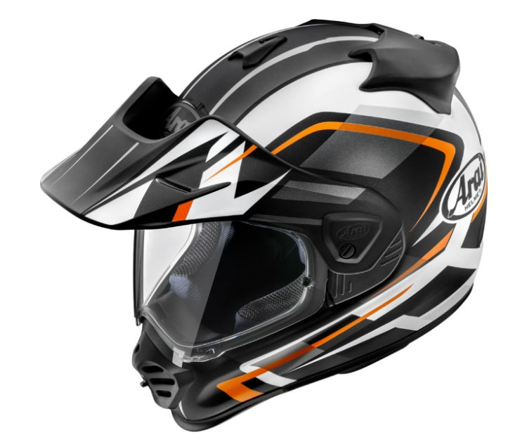 Arai XD 5 Discovery Motorcycle Helmet - Orange Frost Color, DOT & ECE Certified for Street & Adventure Riding - Perfect for Touring, Commuting & Off-Road Adventures