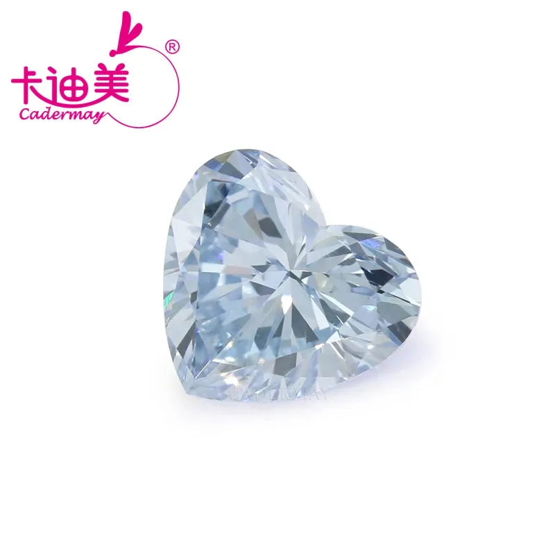 0.85 Carat VS1 Clarity Heart Cut Fancy Blue HPHT Lab Grown Diamond - Loose Stone for Engagement Rings, Necklaces & Jewelry Making