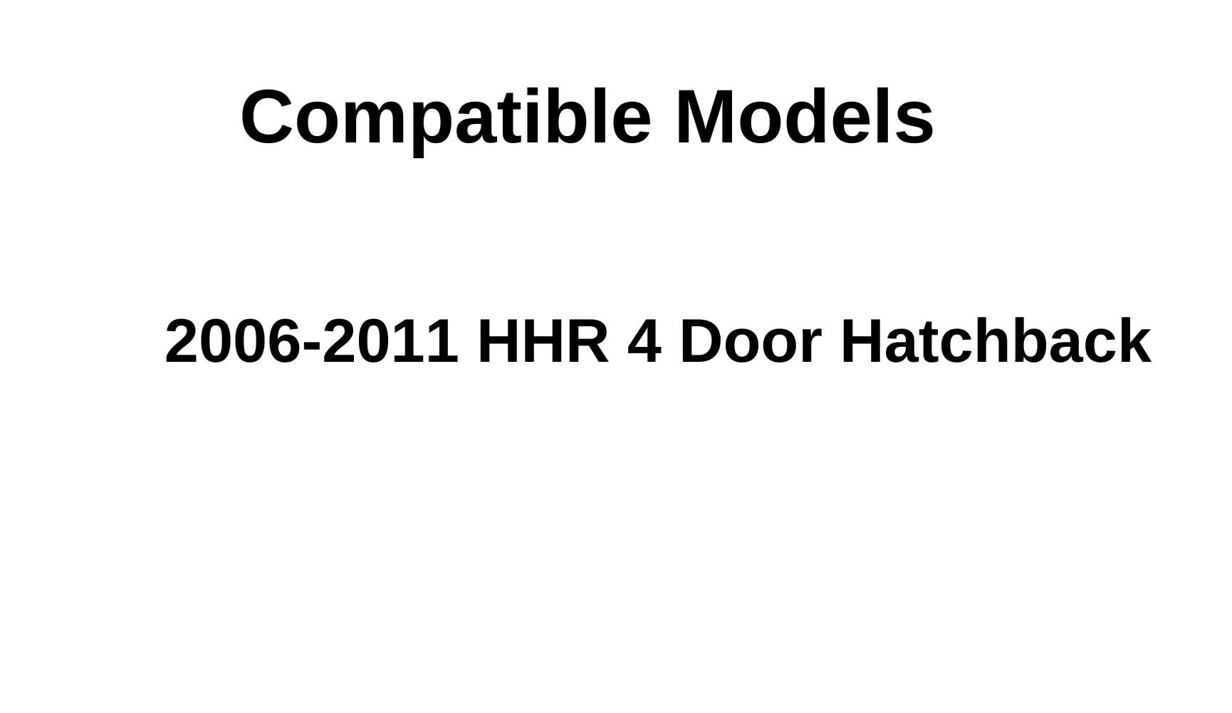 Chevrolet HHR 2006-2011 Driver Side Rear Door Window Glass Replacement - Perfect for Auto Glass Repair & Vehicle Maintenance