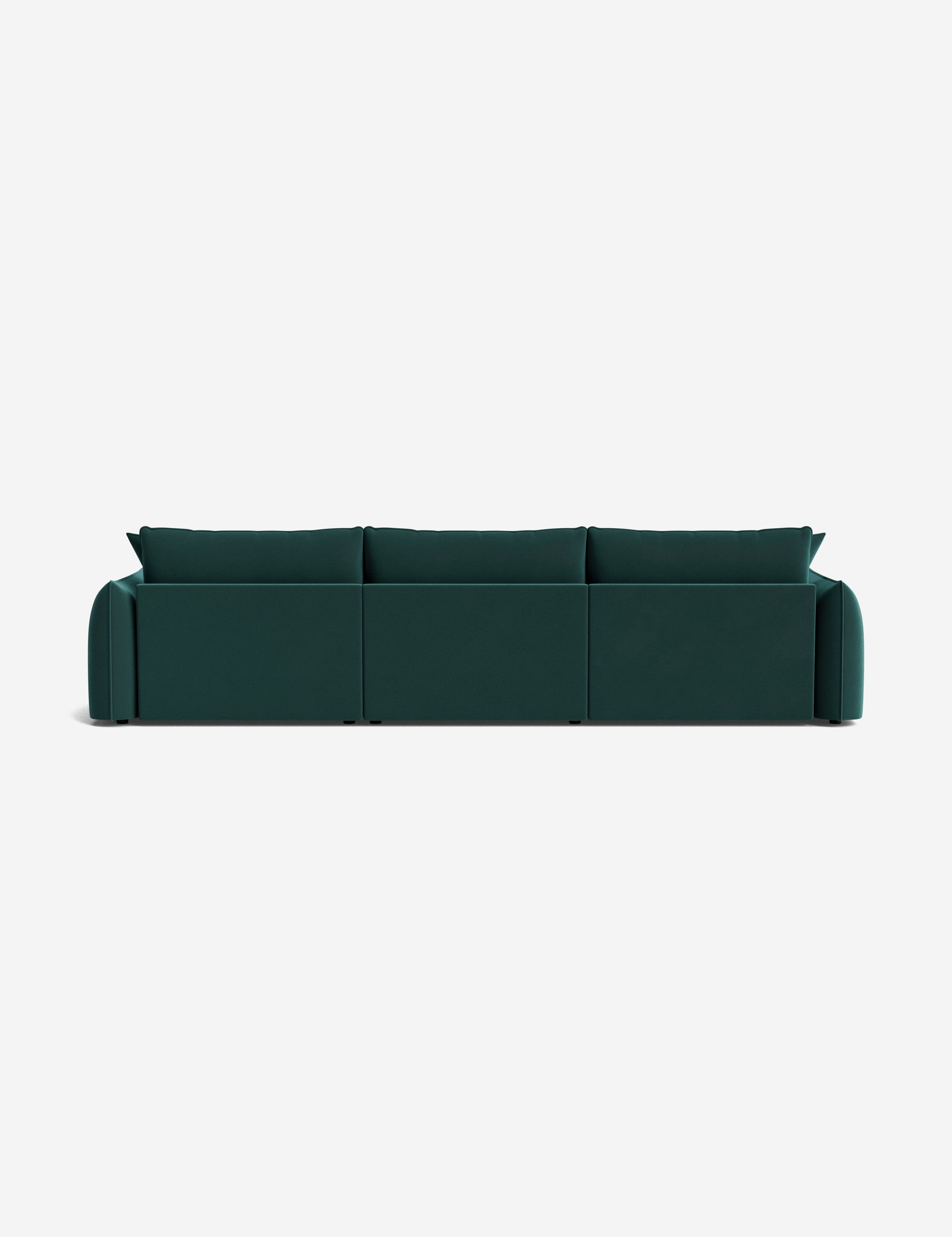Balmer Sectional Sofa with Ottoman - Modern L-Shaped Couch Set for Living Room, Lounge & Home Theater - Comfortable Fabric Sofa with Chaise & Storage Ottoman