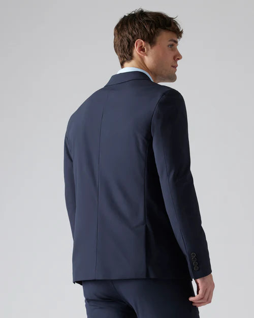 Rhone Men's Commuter Classic Fit Blazer - True Navy | Premium Stretch Travel Blazer for Business & Casual Wear | Office, Commuting & Business Trips