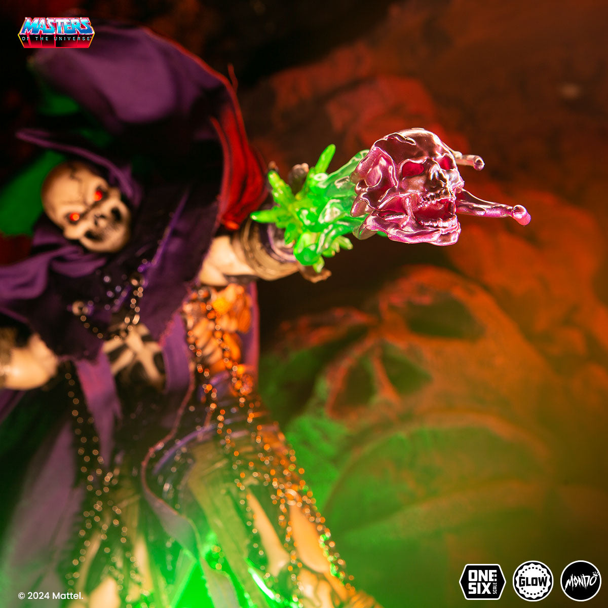 Masters of the Universe Scare Glow Deluxe 1/6 Scale Action Figure - Timed Edition Collectible for Display & Role Play | Perfect for Fans, Collectors, and Home Decor
