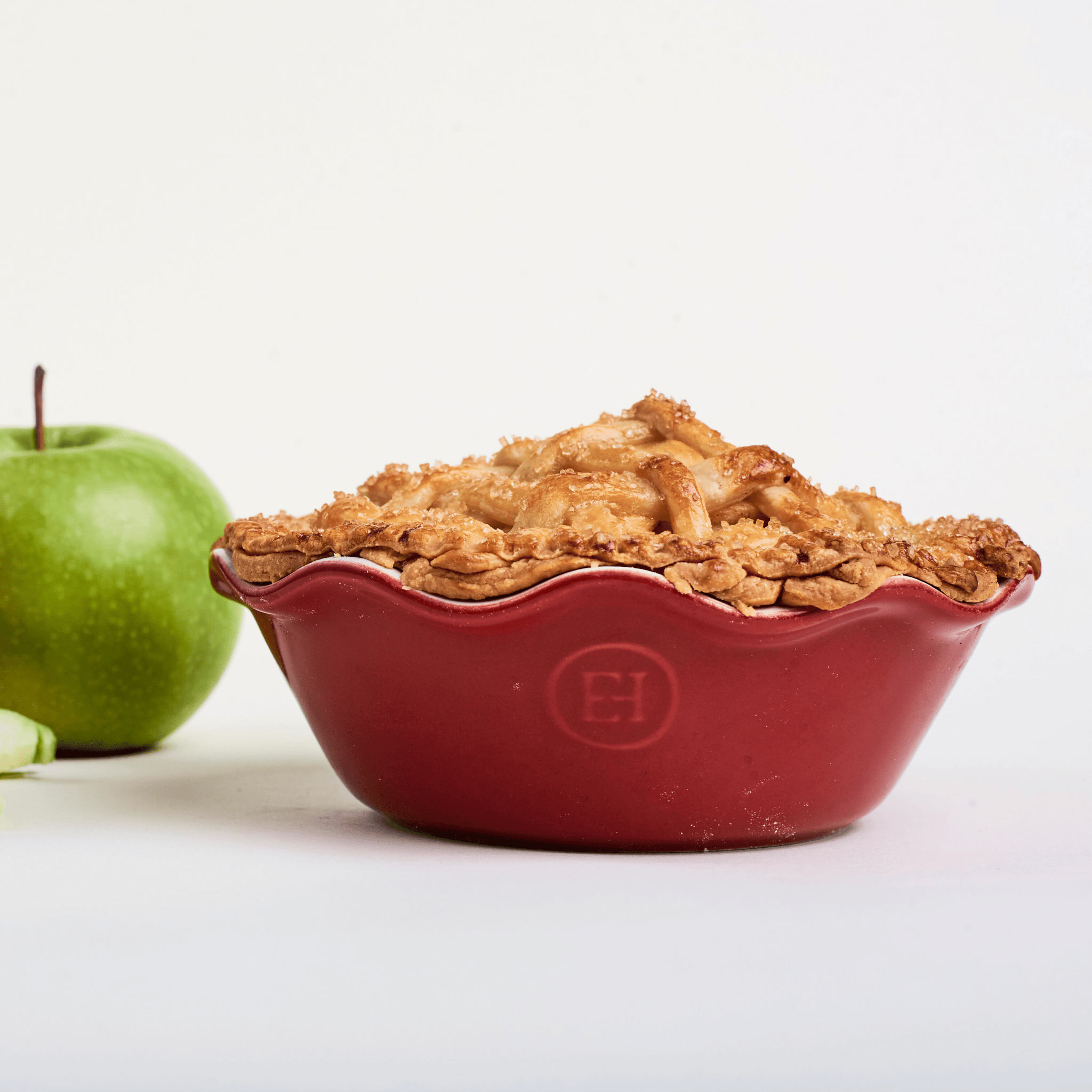 Emile Henry Mini Pie Dish Set of 2 - 7.5 Inch Ceramic Tart Pans for Baking, Rustic Red - Perfect for Individual Desserts, Quiches & Pot Pies | Home Kitchen & Professional Use