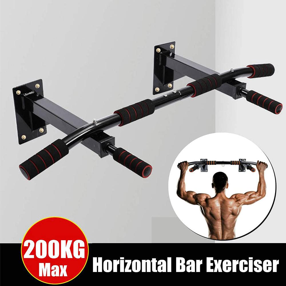 Best Doorway & Wall Mount Pull Up Bar - Heavy Duty Home Gym Equipment for Chin Ups, Push Ups & Sit Ups - Perfect for Strength Training & Home Workouts