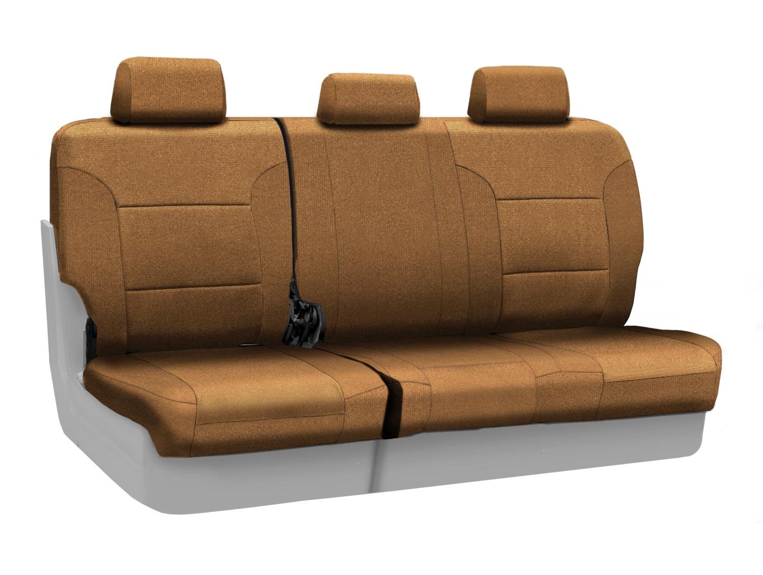 Coverking Custom Fit Rear 60/40 Bench Seat Cover for Honda Pilot 2003-2022 - Premium Velour Fabric (Tan) | Durable Protection for Pets, Kids & Spills | Perfect for Road Trips & Daily Commutes