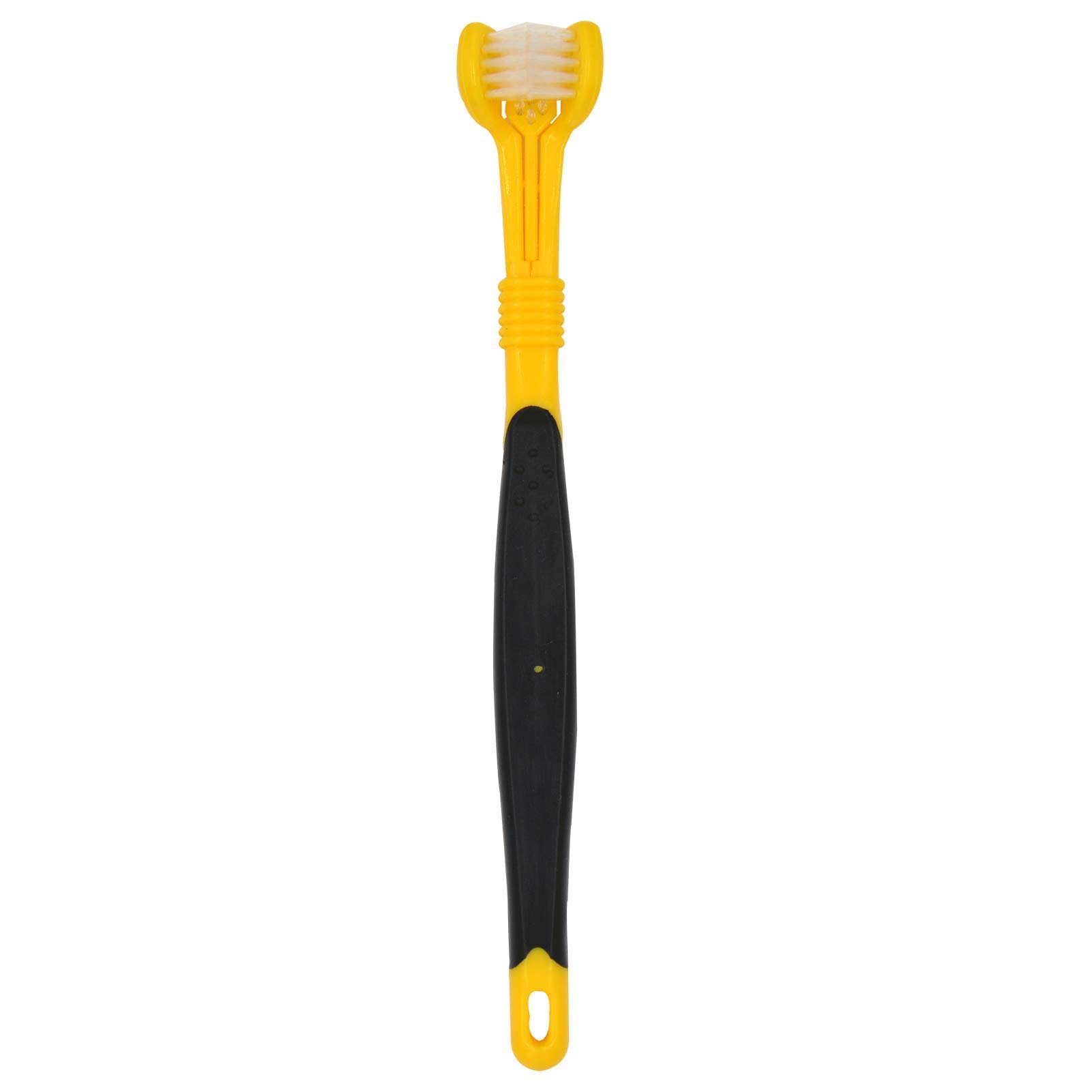 Electric Dog Toothbrush Set - 2 Pack (Blue & Yellow) with 3-Sided Design for Easy Teeth Cleaning - Battery Powered for Adult Dogs - Perfect for Daily Dental Care & Oral Hygiene at Home