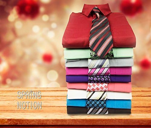 Spring Notion Boys Dress Shirt & Tie Set | Formal Outfit for Kids | School Uniform, Church, Weddings & Special Occasions